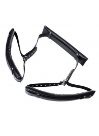 Черные кожаные стропы для фиксации Anonymo - ToyFa - купить с доставкой в Северске