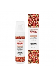 Разогревающее массажное масло  с ароматом клубники Gourmet Strawberry - 50 мл. - Exsens - купить с доставкой в Северске