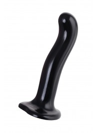 Черный стимулятор для пар P G-Spot Dildo Size M - 18 см. - Strap-on-me - в Северске купить с доставкой