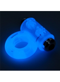 Голубое, светящееся в темноте эрекционное виброкольцо Lumino Play Vibrating Penis Ring - Lovetoy - в Северске купить с доставкой