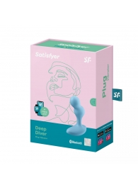 Голубой анальный вибростимулятор Deep Driver - 11,2 см. - Satisfyer - в Северске купить с доставкой