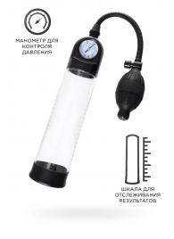 Прозрачная механическая помпа Roald с манометром - Sexus - в Северске купить с доставкой