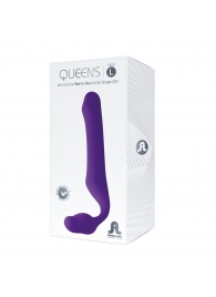 Фиолетовый безремневой страпон Queens L - Adrien Lastic - купить с доставкой в Северске