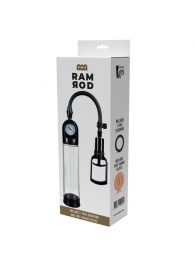 Прозрачная вакуумная помпа с манометром Deluxe Penis Pump - Dream Toys - в Северске купить с доставкой