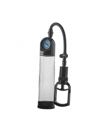 Прозрачная вакуумная помпа с манометром Deluxe Penis Pump - Dream Toys - в Северске купить с доставкой