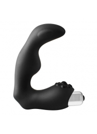 Черный вибромассажер простаты FantASStic Vibrating Prostate Massager - 11,3 см. - Dream Toys - в Северске купить с доставкой