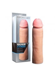 Телесная фаллическая насадка на пенис Magnum Xtender - 23 см. - Blush Novelties - в Северске купить с доставкой