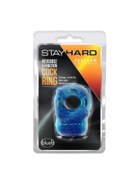 Голубое эрекционное виброкольцо Reusable 5 Function Cock Ring - Blush Novelties - в Северске купить с доставкой