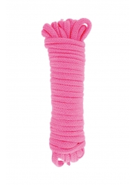 Розовая веревка для связывания Sweet Caress Rope - 10 метров - Sweet Caress - купить с доставкой в Северске