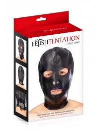 Маска-шлем с прорезями для глаз и рта - Fetish Tentation - купить с доставкой в Северске