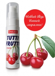 Гель-смазка Tutti-frutti с вишнёвым вкусом - 30 гр. - Биоритм - купить с доставкой в Северске