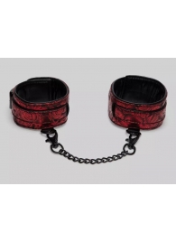 Красно-черные оковы Reversible Faux Leather Ankle Cuffs - Fifty Shades of Grey - купить с доставкой в Северске