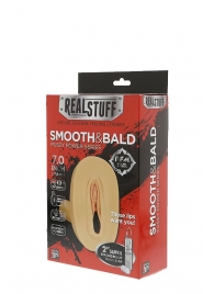 Мастурбатор-вагина с вибрацией и выносным пультом управления REALSTUFF SMOOTH   BALD - Dream Toys - в Северске купить с доставкой
