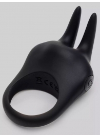 Черное эрекционное виброкольцо Sensation Rechargeable Vibrating Rabbit Love Ring - Fifty Shades of Grey - в Северске купить с доставкой