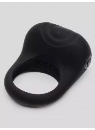 Черное эрекционное виброкольцо Sensation Rechargeable Vibrating Love Ring - Fifty Shades of Grey - в Северске купить с доставкой