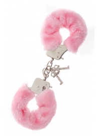 Металлические наручники с розовой меховой опушкой METAL HANDCUFF WITH PLUSH PINK - Dream Toys - купить с доставкой в Северске