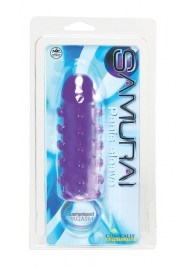 Закрытая фиолетовая насадка с пупырышками SAMURAI PENIS SLEEVE PURPLE - 14,5 см. - NMC - в Северске купить с доставкой