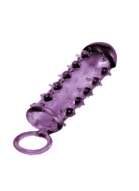 Закрытая фиолетовая насадка с пупырышками SAMURAI PENIS SLEEVE PURPLE - 14,5 см. - NMC - в Северске купить с доставкой
