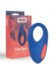 Синее эрекционное кольцо RRRING First Date Cock Ring - FeelzToys - в Северске купить с доставкой