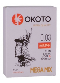 Набор из 4 презервативов OKOTO MegaMIX - Sitabella - купить с доставкой в Северске