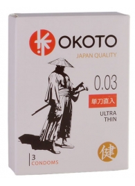 Ультратонкие презервативы OKOTO Ultra Thin - 3 шт. - Sitabella - купить с доставкой в Северске
