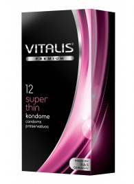 Ультратонкие презервативы VITALIS PREMIUM super thin - 12 шт. - Vitalis - купить с доставкой в Северске