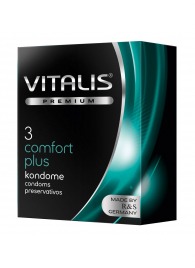 Контурные презервативы VITALIS PREMIUM comfort plus - 3 шт. - Vitalis - купить с доставкой в Северске