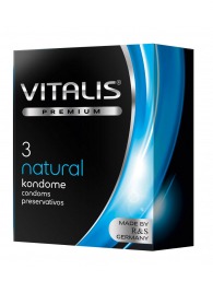 Классические презервативы VITALIS PREMIUM natural - 3 шт. - Vitalis - купить с доставкой в Северске