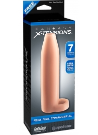 Телесная насадка Real Feel Enhancer XL - 17 см. - Pipedream - в Северске купить с доставкой