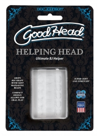 Прозрачный мастурбатор HELPING HEAD - Doc Johnson - в Северске купить с доставкой