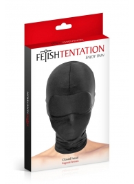 Сплошная маска-шлем с имитацией повязки для глаз - Fetish Tentation - купить с доставкой в Северске