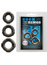 Набор из 3 эластичных дымчатых эрекционных колец - Baile - в Северске купить с доставкой