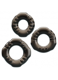 Набор из 3 эластичных дымчатых эрекционных колец - Baile - в Северске купить с доставкой