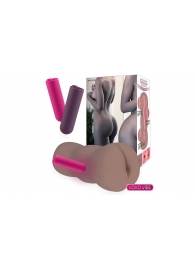 Коричневый вибромастурбатор-анус TONGGGO-Black Angel Auto - KOKOS - в Северске купить с доставкой