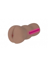 Коричневый вибромастурбатор-анус TONGGGO-Black Angel Auto - KOKOS - в Северске купить с доставкой