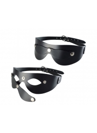 Черная кожаная маска  Новичок - Sitabella - купить с доставкой в Северске