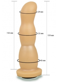 Телесная рельефная насадка Harness - 15,9 см. - LOVETOY (А-Полимер) - купить с доставкой в Северске
