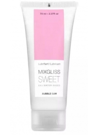 Смазка на водной основе Mixgliss Sweet с ароматом бабл-гам - 70 мл. - Mixgliss - купить с доставкой в Северске