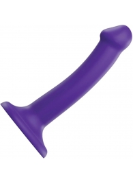 Фиолетовый фаллоимитатор-насадка Strap-On-Me Dildo Dual Density size S - 17 см. - Strap-on-me - купить с доставкой в Северске