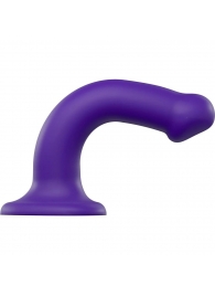 Фиолетовый фаллоимитатор-насадка Strap-On-Me Dildo Dual Density size M - 18 см. - Strap-on-me - купить с доставкой в Северске