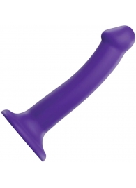 Фиолетовый фаллоимитатор-насадка Strap-On-Me Dildo Dual Density size M - 18 см. - Strap-on-me - купить с доставкой в Северске