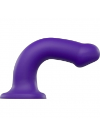 Фиолетовый фаллоимитатор-насадка Strap-On-Me Dildo Dual Density size L - 19 см. - Strap-on-me - купить с доставкой в Северске