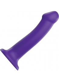 Фиолетовый фаллоимитатор-насадка Strap-On-Me Dildo Dual Density size L - 19 см. - Strap-on-me - купить с доставкой в Северске