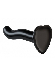 Черный фаллоимитатор-насадка Strap-On-Me P G spot Dildo size S - 16,4 см. - Strap-on-me - купить с доставкой в Северске