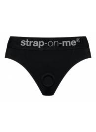Черные трусики для насадок Heroine Lingerie Harness - size L - Strap-on-me - купить с доставкой в Северске