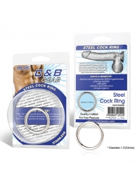 Стальное эрекционное кольцо STEEL COCK RING - 3.5 см. - BlueLine - в Северске купить с доставкой
