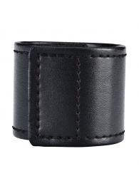 Хомут-утяжка для мошонки из искусственной кожи на липучке VELCRO BALL STRETCHER- 4 см. - BlueLine - в Северске купить с доставкой
