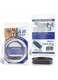 Кольцо на пенис из искусственной кожи на липучке VELCRO COCK RING - 5 см. - BlueLine - в Северске купить с доставкой