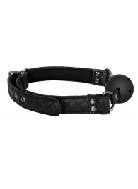 Черный кляп-шарик BALL GAG DIAMOND - Dream Toys - купить с доставкой в Северске