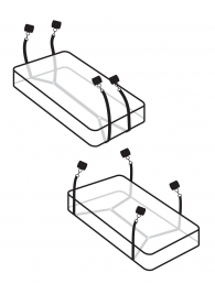 Фиксаторы для кровати WRAPAROUND MATTRESS RESTRAIN - Pipedream - купить с доставкой в Северске